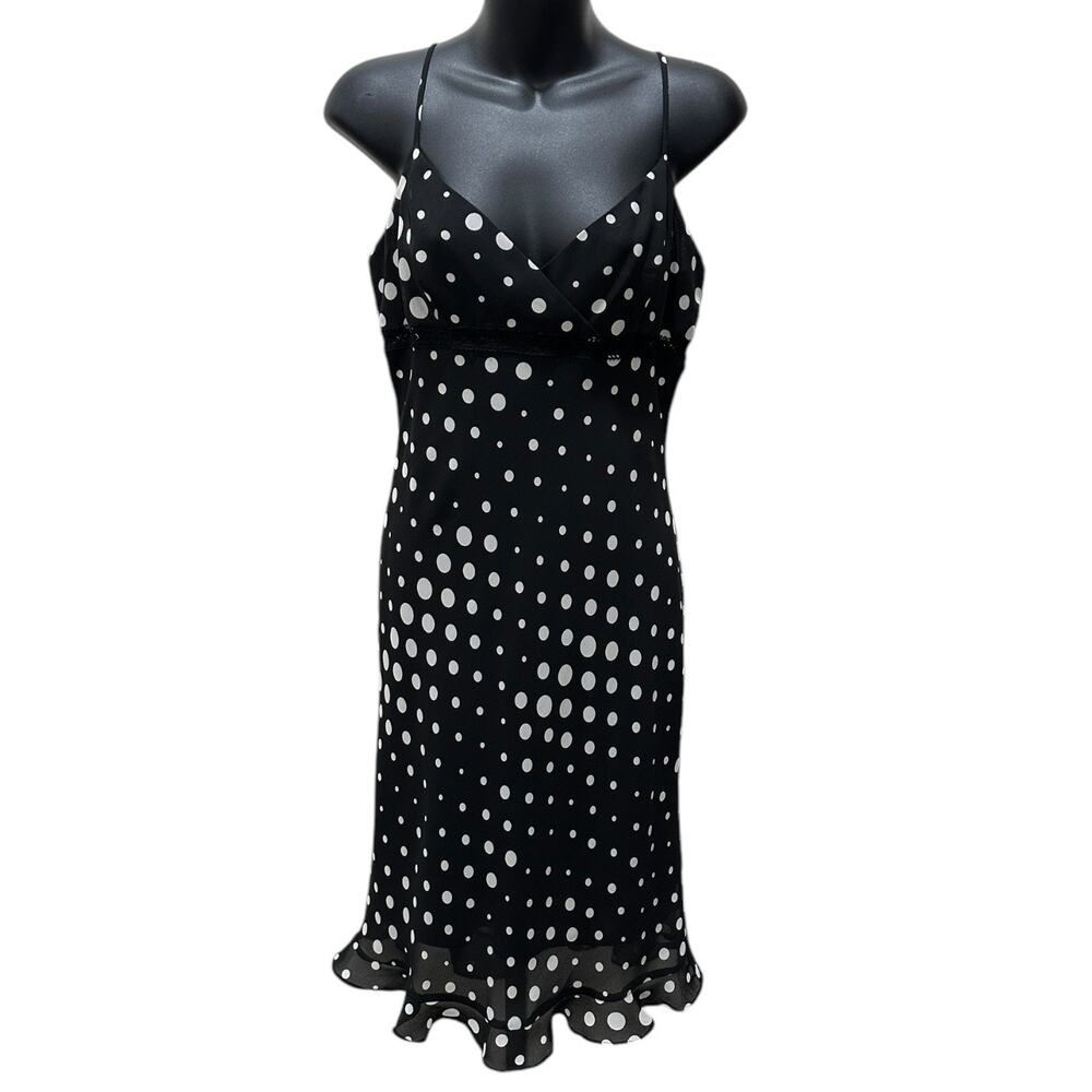 Y2K Express Polka Dot Babydoll Dress